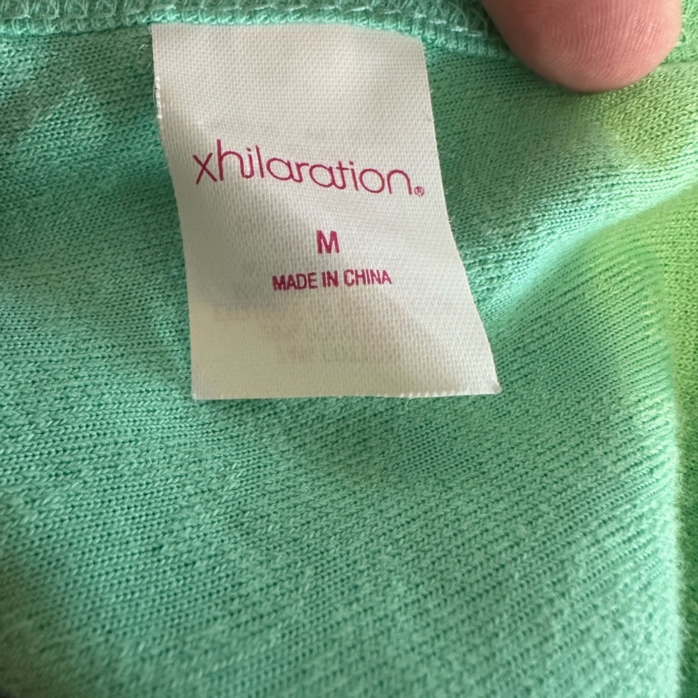 Xhilaration Green Swim Cover-Up Women’s Medium. NWOT Heart Pattern - Picture 5 of 6
